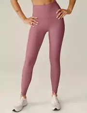New Beyond Yoga Spacedye Caught In The Midi High-Waist Legging Orchid HeatherNWT
