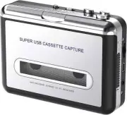 cassette Tape to CD Converter via Usb,Portable Cassette Player Captur.
