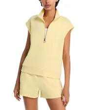 Aqua Athletics Quarter Zip Pullover Top - 100% Exclusive