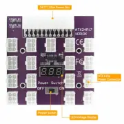 ATX Power Supply Breakout Board With 17 PCS ATX 6Pin power connector for ETH/BTC