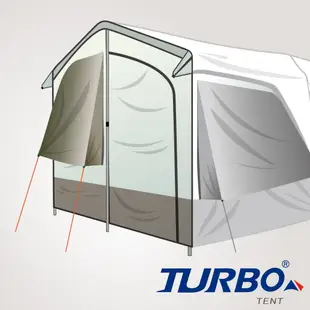 【Turbo Tent】Lite300 前門片 第3代 乾隆黃&莫蘭迪灰(配件二 遮光版)