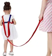 Toddler Leash & Harness for Child Safety,2 in 1 Anti Lost Wrist Link Baby Walking Harness for 0-5 Years Kids (Yellow&Green)