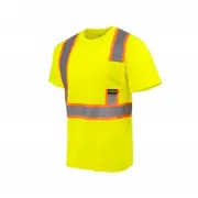 Radians ST41-2PGS-4X High Visibility/T-Shirts Hi-Vis Green - Size 4X 1EA