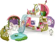 Schleich - Glittering Flower House with Unicorns, Lake And Stable