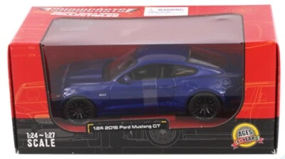 2015 Ford Mustang GT 5.0 1/24 Scale Diecast Model by Maisto - BLUE w/ BOX