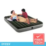 INTEX經典雙人加大(FIBER-TECH)充氣床墊(綠絨)-寬152CM(64109)