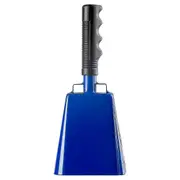 10inch Steel Cow Bell With Handle, Cheering Bell And Loud Noise Makers For Sporting, Football Games Blue