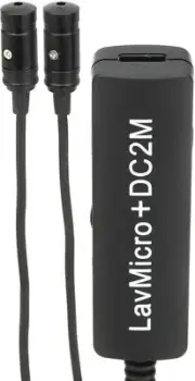 Saramonic LavMicro+DC2M Clip-on 2-Person Lavalier Microphone with Lightning and