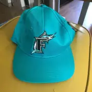 Vintage MLB Florida Marlins Plain Logo Snapback Baseball Cap Gross Cap NEW