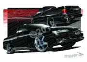 HOLDEN VS SS UTE BLACK A1 STRETCHED CANVAS (HC11B)