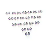 WHOLESALE 21PR 925 SOLID STERLING SILVER CUT MYSTIC TOPAZ STUD EARRING LOT Z058