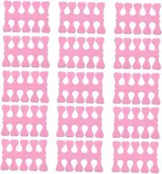 Beaupretty 30pcs Toe Separators Nail Art Finger Dividers Sponge Spacers for Manicure Pedicure Gentle Skin Flexible Beauty Tool for Salon Home Use