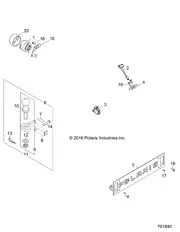 Polaris Turn Indicator, Genuine OEM Part 4014050, Qty 1