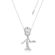 Couture Kingdom - Marvel - Guardians Of The Galaxy Baby Groot Necklace Silver