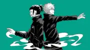 Anime satoru gojo school uniform suguru Playmat Gaming Mat