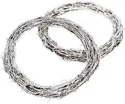 2pcs Natural Rattan Wreath Frame for DIY Crafts Decorative Ring for Home Wedding and for Personalization and Rustic Style