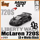 MINI GT 1:64 720S LB Works Black LHD Diecast Model car