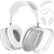 Silicone Case Cover for AirPods Max Headphones, Clear Soft TPU Ear Cups