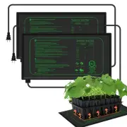2 Pack Seedling Heat Mat for Seed Starting, 10" x 20.75" 21W Waterproof Heati...