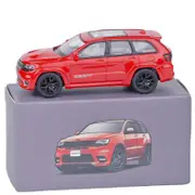 Catzon 1/64 Scale SUV Model Car Alloy Die-cast Collection for Men Boys-Red