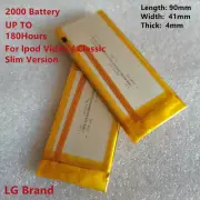 2X 2000mAh Battery Upgrade replace fr iPod Classic 7th 80/120/160GB Video 30GB