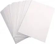 STOBOK 50pcs A4 Double-Sided Photo Paper 120g Glossy Coated Paper for Printers