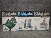 4M KidsLabs ROBOTIC HAND TIN CAN ROBOT TIN CAN CABLE CAR