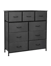 [Levede] Chest of 9 Drawers Storage Cabinet in Grey