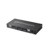 2x1 Displayport KVM Switch 4K/60Hz DP USB KVM Switcher, 2 PC share 1 monitor y