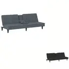 Sofa Bed with Cup Holders Upholstered Day Bed Couch Single Sofa Velvet vidaXL