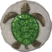 Spoontiques -Garden Décor - Turtle Stepping Stone - Decorative Stone for Ga