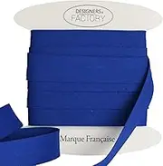 designers-factory Cotton Bias Binding Tape - Available in Several Colours and Two Sizes - Oeko Tex Certified Royal Blue Bias Tape for Sewing by 5.46 Yards Royal Blue