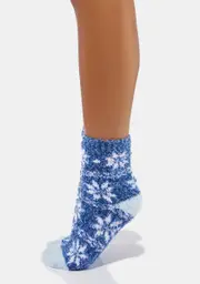 [Socksmith Design] Fairisle Fun Fuzzy Socks