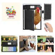 Automatic Chicken Coop Door Solar Powered, Cold Weather Electric Chicken Door...