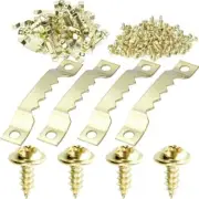 Gold Picture Hangers Small Sawtooth Hanging Hook for Artwork, Paintings, Clock