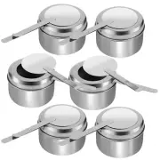 6Pc Chafing Fuel Holder Stainless Steel Fuel Holder Round Chafe Wick-Fuel-Holder