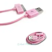 100X 6FT USB 30 PIN PINK CABLE DATA SYNC CHARGER SAMSUNG GALAXY TAB TABLET 10.1