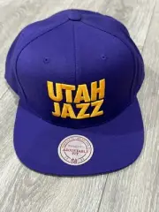 Utah Jazz Mitchell & Ness SnapBack Adjustable Hat Purple Color