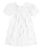 [Patachou] Patachou Floral-appliqué chiffon dress Y 3 white