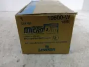Leviton 10600-W White Decora Microprocessor 600W-120VAC Incandescent Only