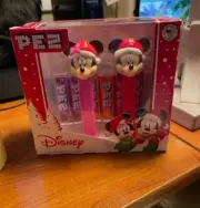 New PEZ Disney Christmas Mickey and Minnie Mouse~L@@K!!!!
