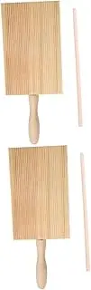 Alipis 2 Sets Fine Crafted Gnocchi Board Set Pasta Maker Stick Wooden Spaetzle Maker Rolling Tool Practical Pasta Making Accessories