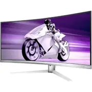 Evnia 34M2C8600 34" Class UW-QHD Curved Screen Gaming OLED Monitor - 21:9 - Textured White - 34" Viewable - OLED - Quantum Dot O