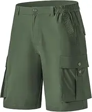 [VAYAGER] Men's Stretch Cargo Shorts Quick Dry Lightweight Shorts for Hiking Golf Travel Outdoor Casual