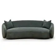 Trevor 3 Seater Fabric Sofa - Moss Green