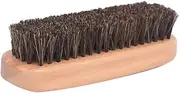 FRCOLOR Shoe Brush Horsehair Professional Boot Shine Brush with Hardwood Handle for Efficient Buffing for Polished and Footwear Burlywood Finish