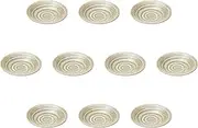 Set of 10, Kaze Mai Ripple 6.0 Plates, 7.7 x 1.5 inches (19.5 x 3.7 cm) | Medium Plates, Setomonohonpo