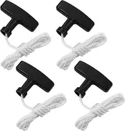 4-Pack Pull Cord 3.9 ft with Recoil Starter Handle, 4.0mm Pull Start Rope Fit for Honda GX160 GX200 GX240 GX270 GX340 GX390, Pull Starter for Lawn Mower, String Trimmer, Generators, Small Engines