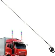 Light Whip - 12V/24V Colorful Car RGB Whip Lights | Warning Whip Light for Car | 21.6-Inch Waterproof LED Antenna Lights | Brake Dancing Light | Lighted Antenna Whips for UTV, ATV, Off Road, Truck