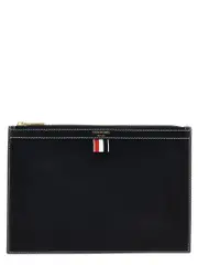 [Thom Browne] Thom Browne-Small Document Pouch Clutch Blu-Uomo OS